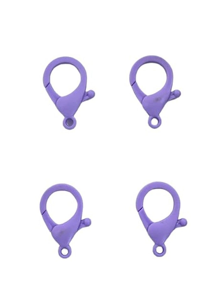 Bhavya Optic Bhavya Lobster Clasps, CLaspes for Keychain Set, Clasps for Bags Zippers, Acrylic 35X22 mm (Lobster Clasp M Purple) - Image 1